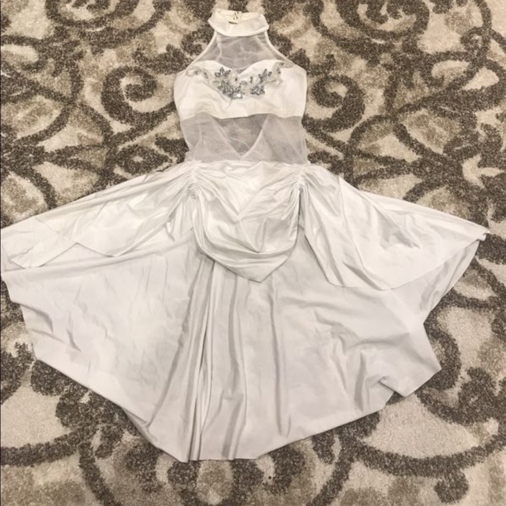 White lyrical one piece costume